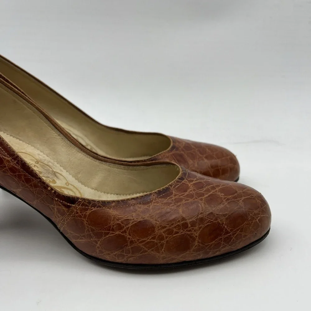 Vintage Geri's GENUINE ALLIGATOR HONEY BROWN 3
